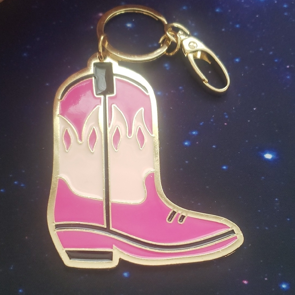 Cowgirl Boot Keychain